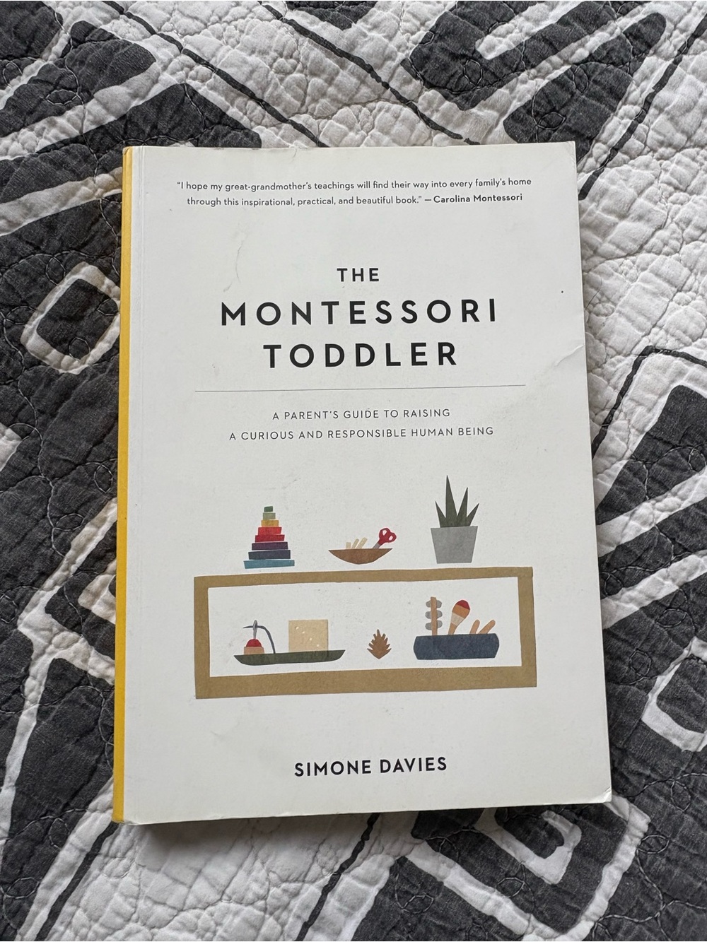 The Montessori Toddler by Simone Davies — White & Yellow Cover